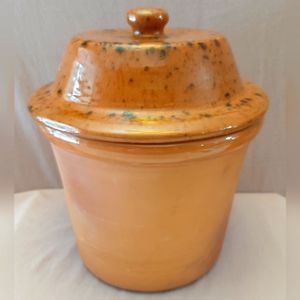 Rowe Pottery Works, Bob Timberlake, Terra Cotta Canister with Lid